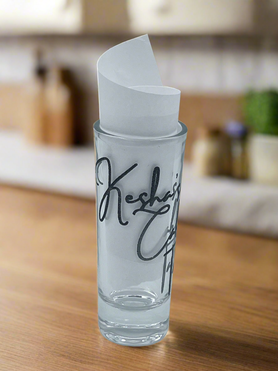 Laser Engraved Shooter Glass
