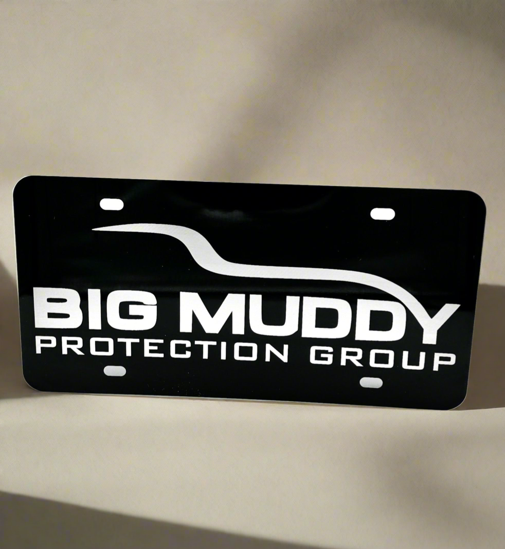 Custom Laser Engraved Aluminum License Plate with Font Choices