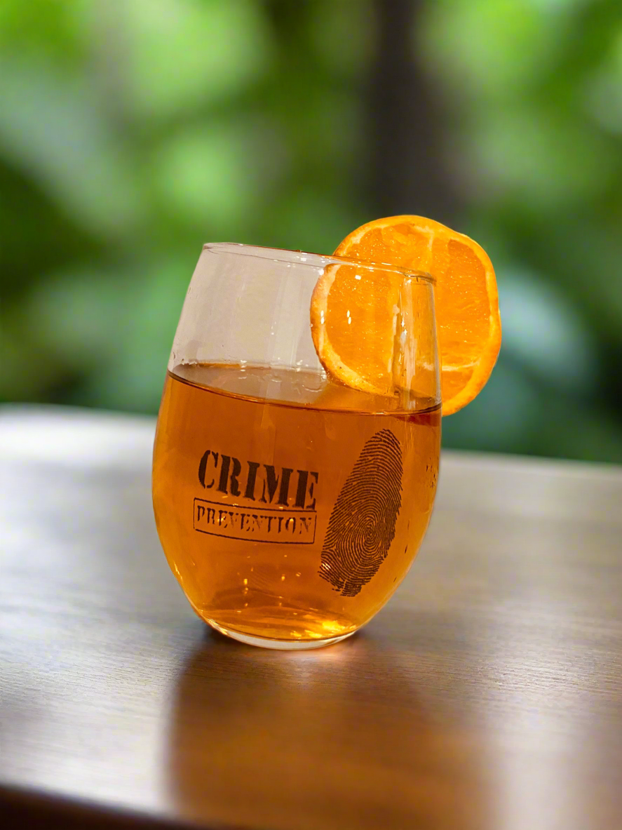Laser Engraved Stemless Wine Glass