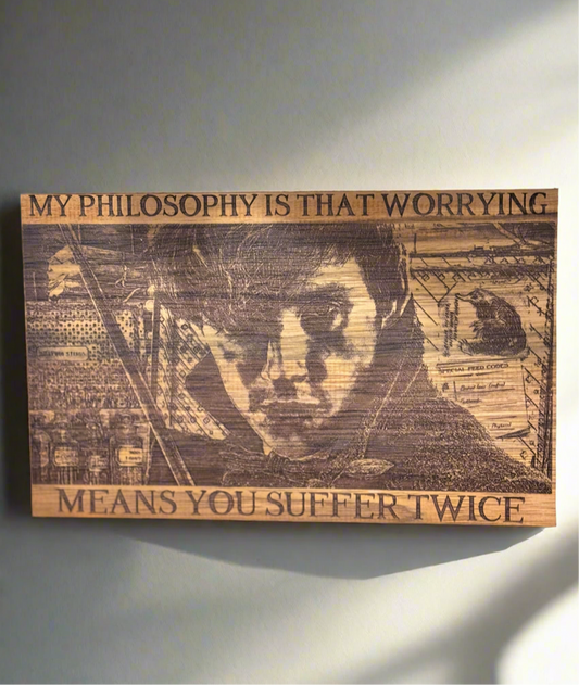 Laser Engraved Wood Sign