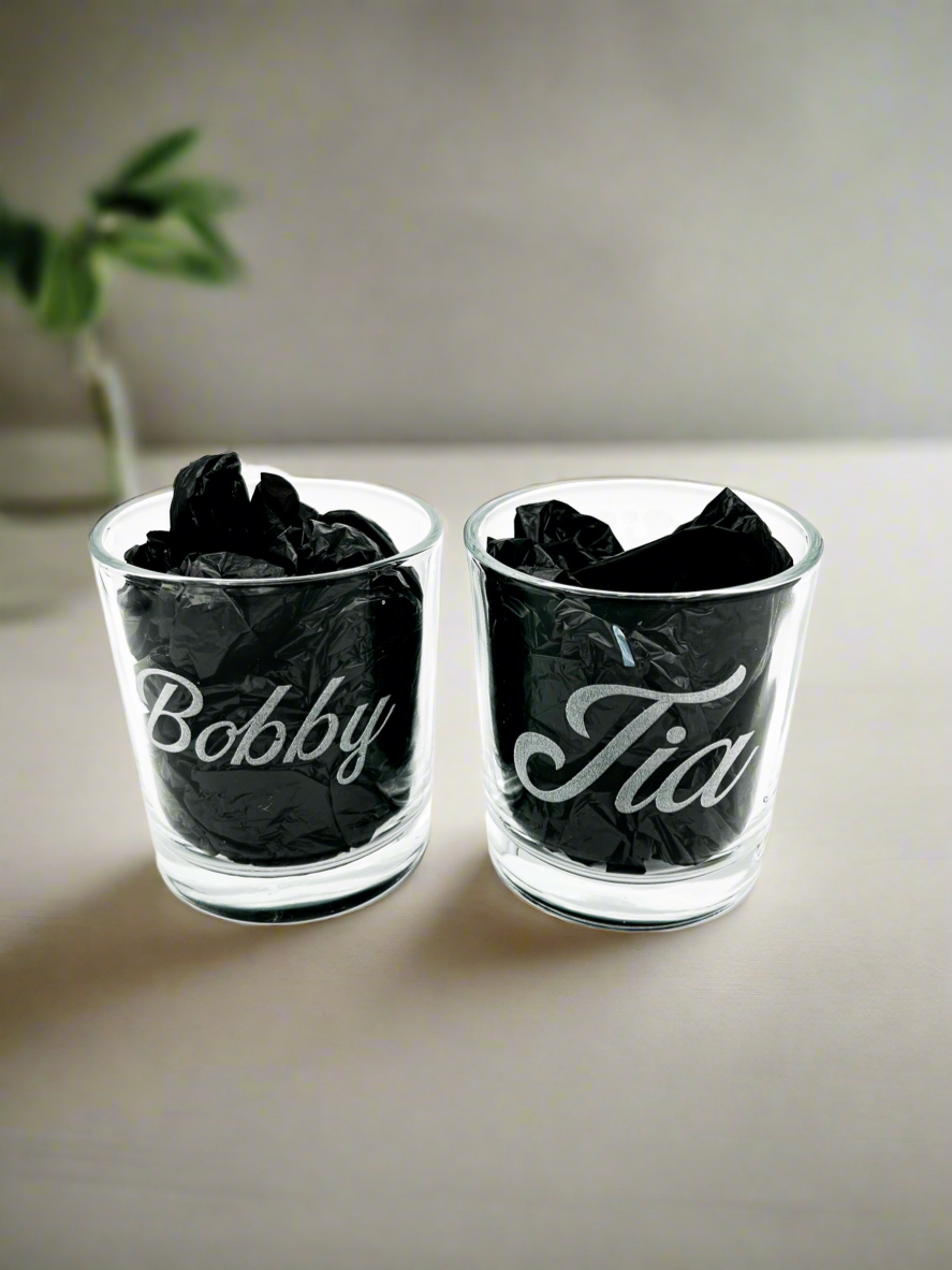 Laser Engraved Rocks Glass