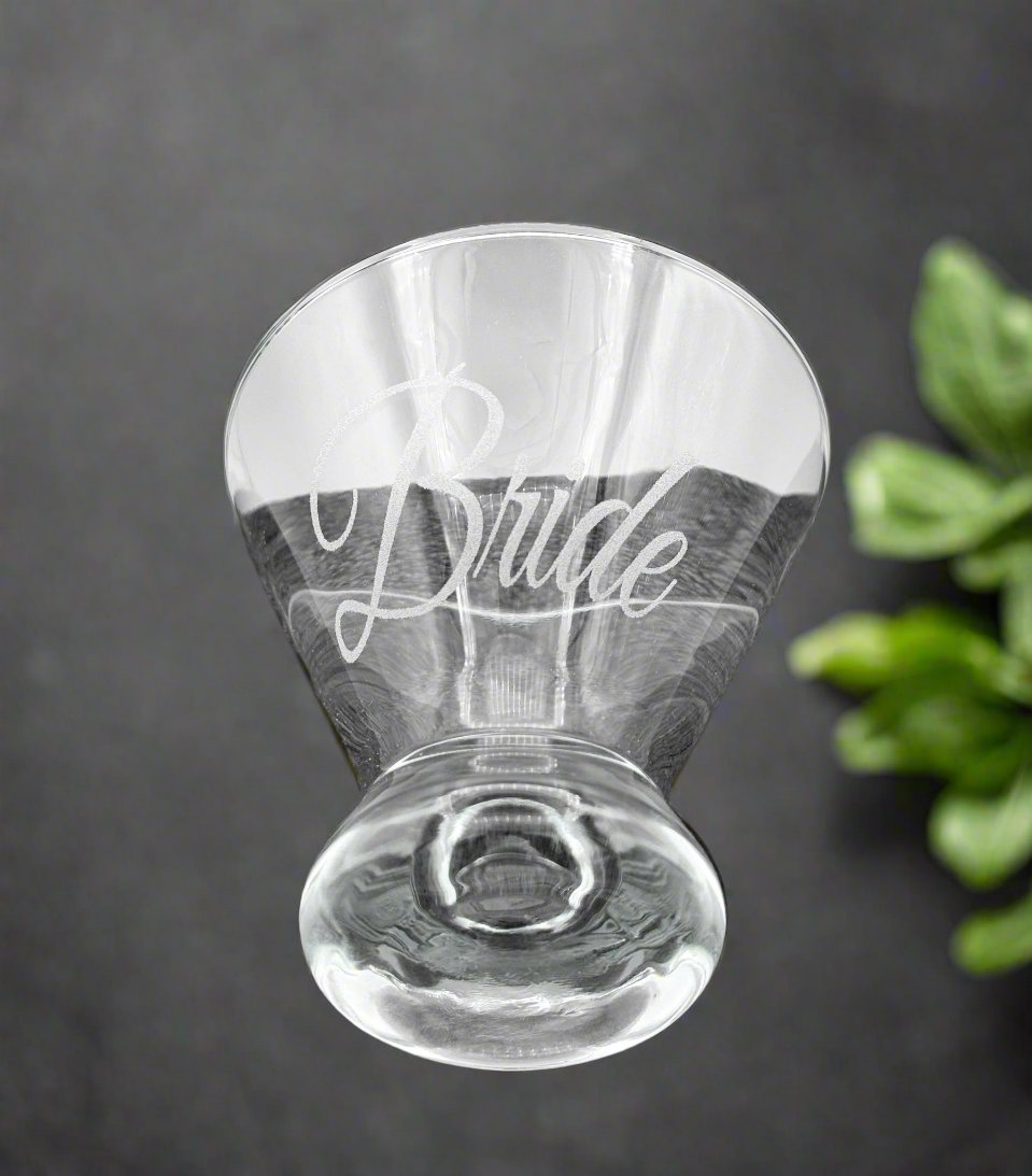 Custom Laser Engraved Cosmopolitan Glass - Personalized Barware for Cocktail Enthusiasts - Drinkware, Customized