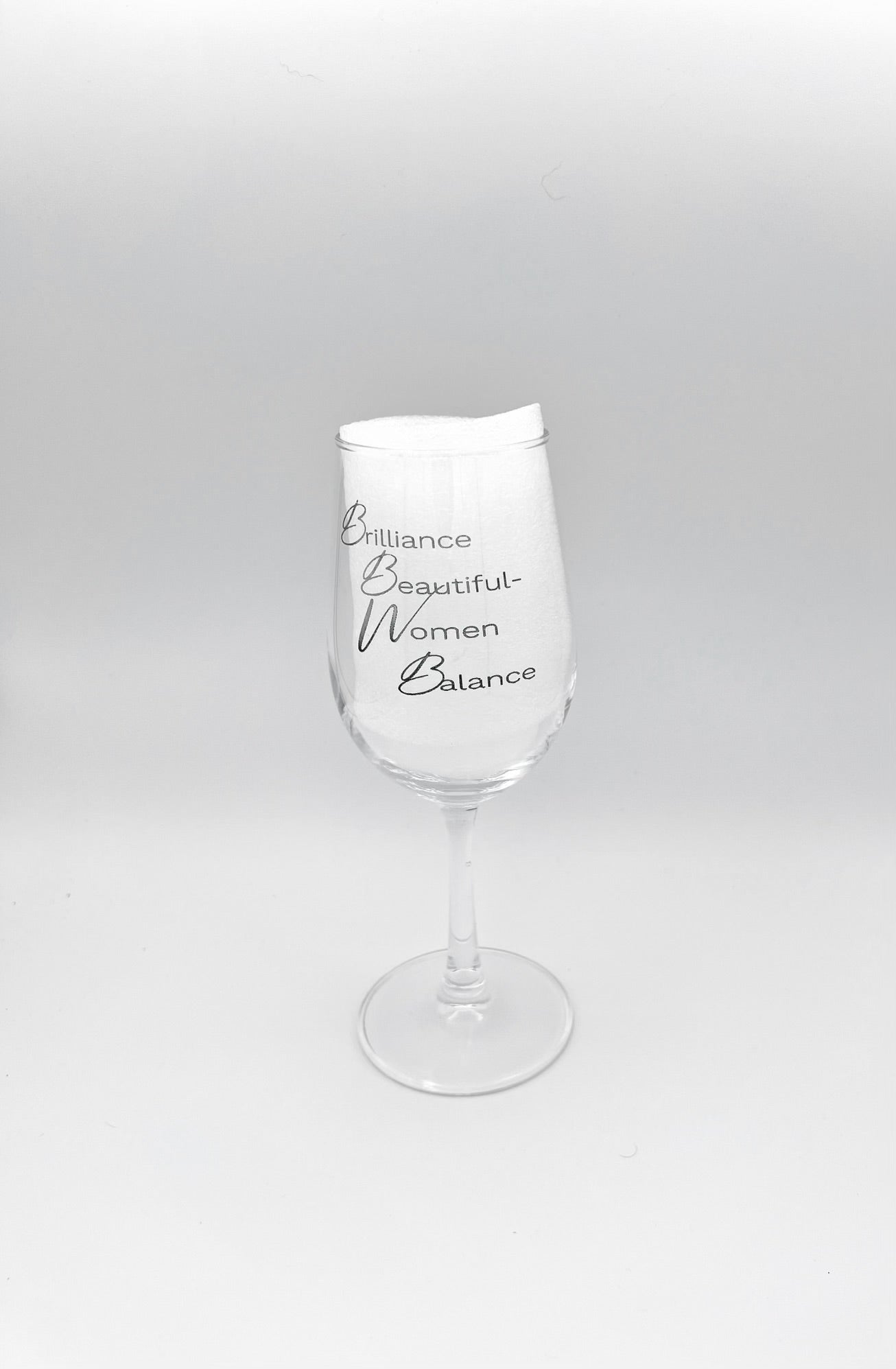 Laser Engraved Wine Glass With Stem