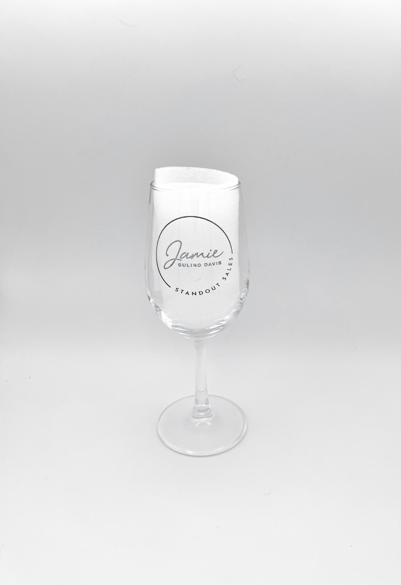 Laser Engraved Wine Glass With Stem