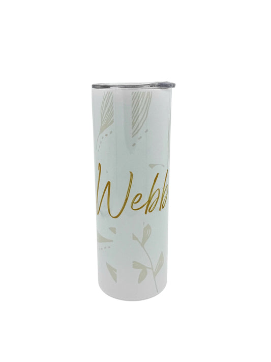 Personalized Stainless Steel 20 oz Skinny Tumbler | Custom Gift