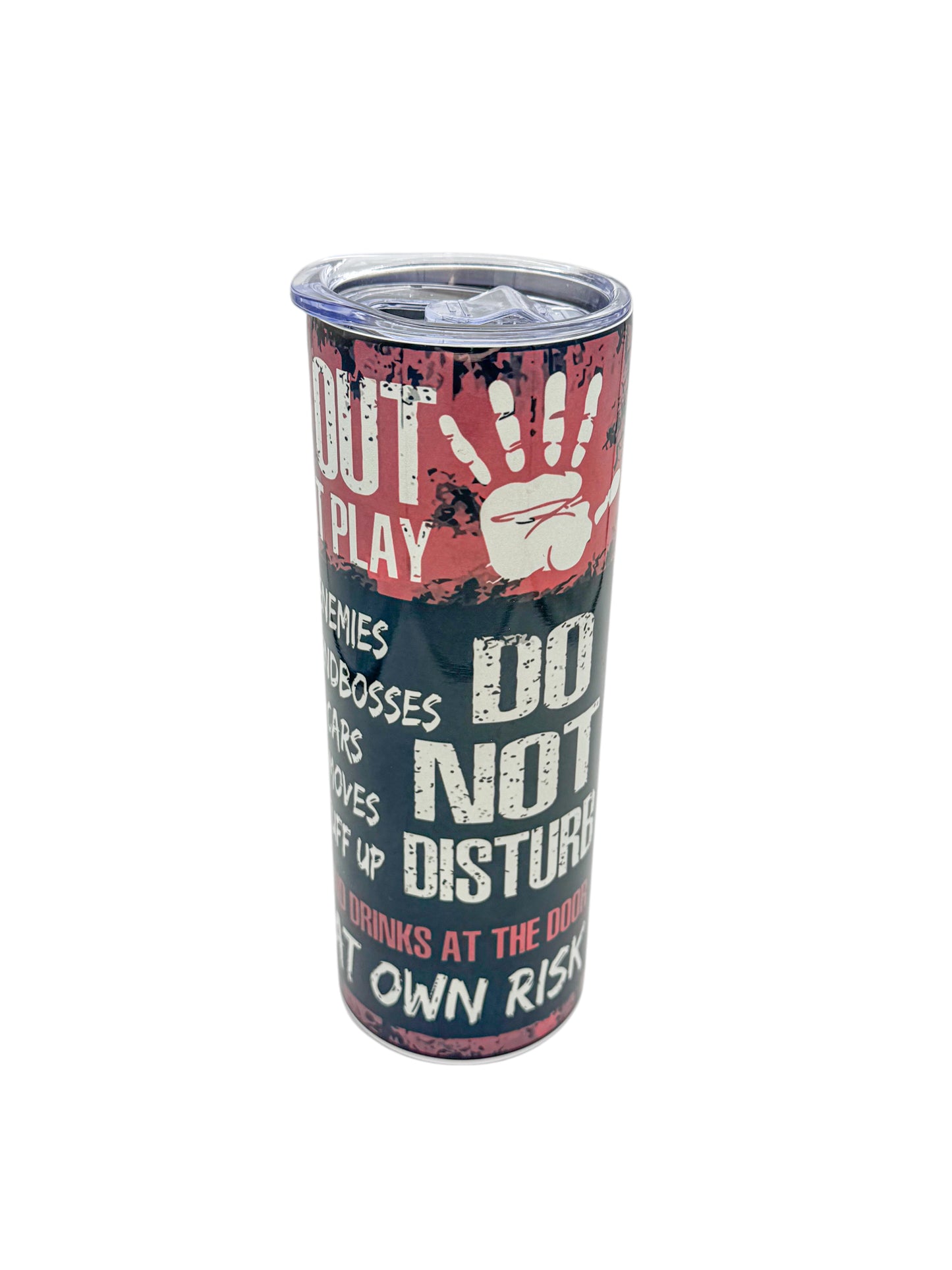 20oz sublimated tumbler with gamer Do Not Disturb design — Webb's Engravings, Livonia MI