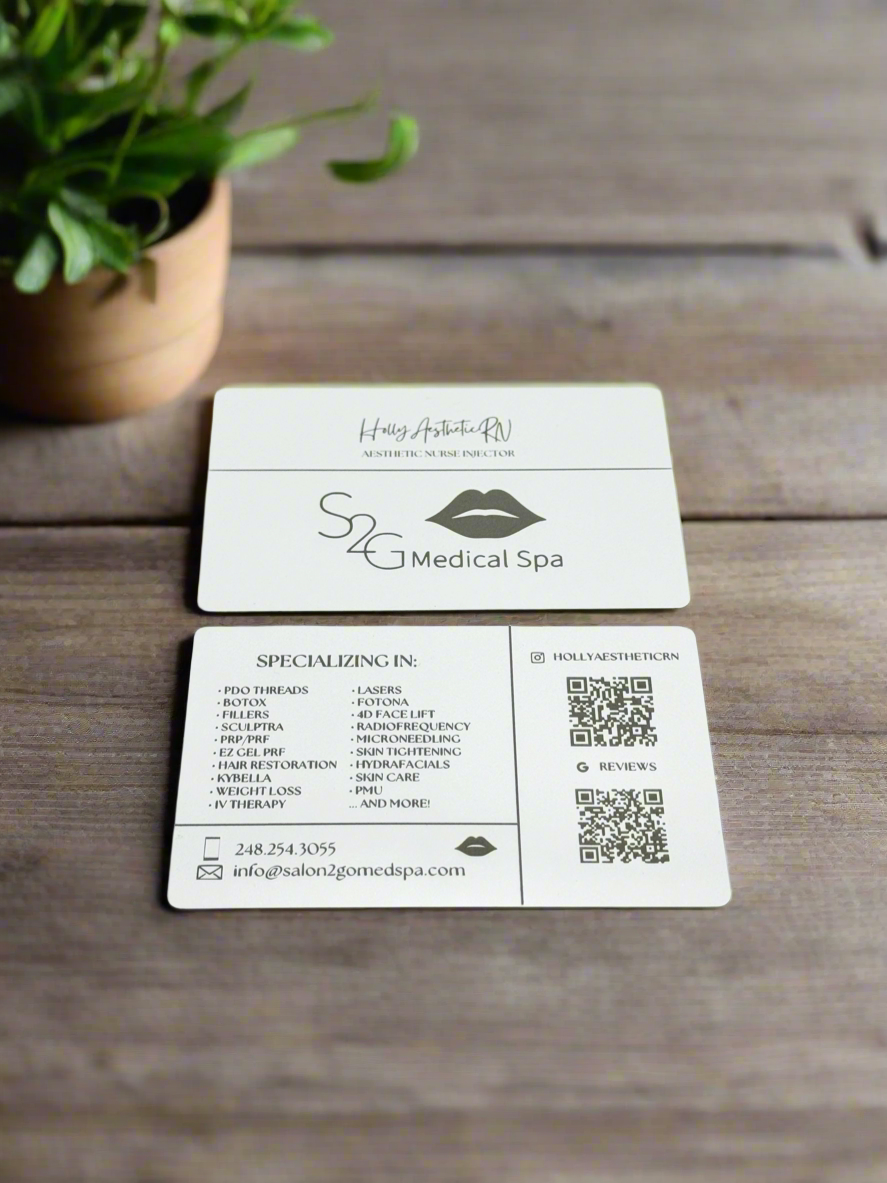 Laser Engraved Metal Business Card