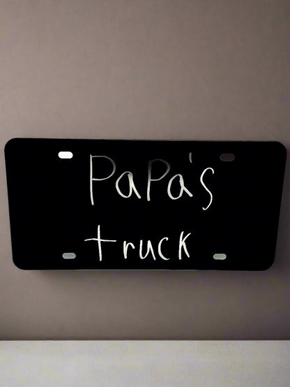 Custom Laser Engraved License Plate | Personalized Metal Car Tag - Aluminum