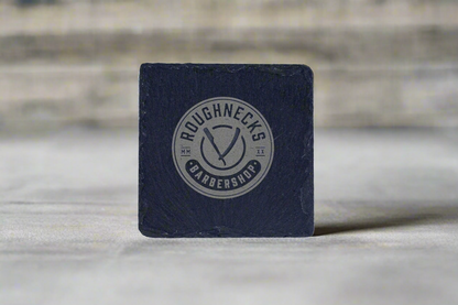 Custom Engraved Coaster | Personalized Wood & Slate Coaster Set
