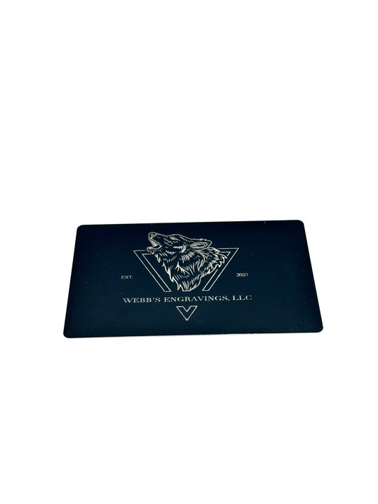 Laser Engraved Metal Business Card