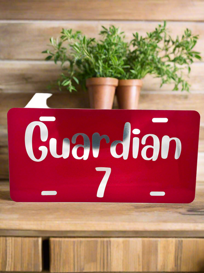 Custom Laser Engraved License Plate | Personalized Metal Car Tag - Aluminum