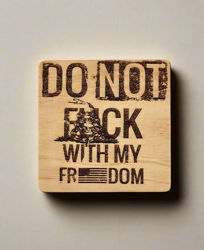 Custom Engraved Coaster | Personalized Wood & Slate Coaster Set