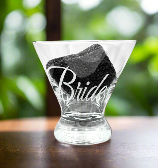 Custom Laser Engraved Cosmopolitan Glass - Personalized Barware for Cocktail Enthusiasts - Drinkware, Customized