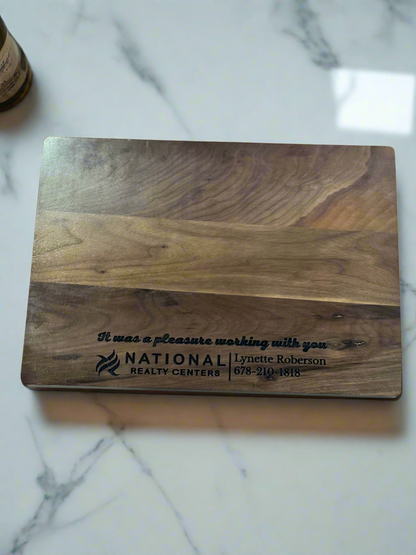 Custom Engraved Walnut Cutting Board | Personalized American Walnut