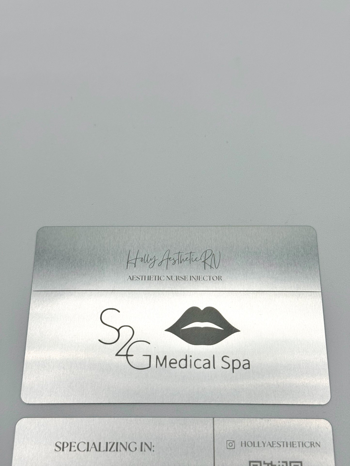 Laser Engraved Metal Business Card