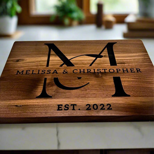 Laser Engraved Customized Wood Cutting Board