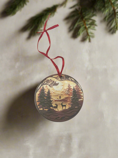 Personalized Holiday Ornaments - Christmas Village, Santa Claus, Snowman & More - Custom Family Portraits, Double-Sided