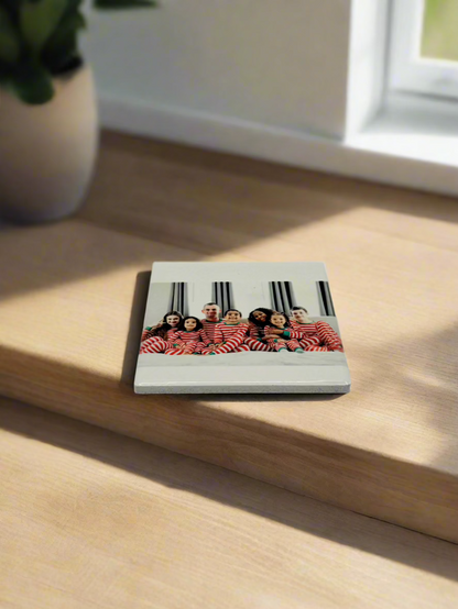 Custom Slate Coasters | Personalized Photo Coaster Set