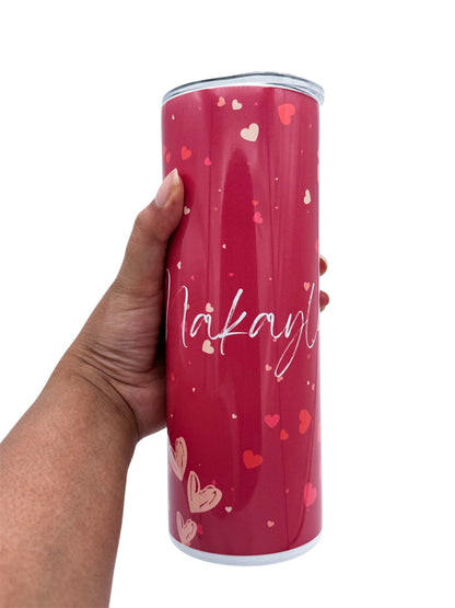 Personalized Stainless Steel 20 oz Skinny Tumbler | Custom Gift