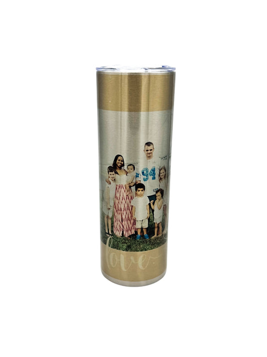 Personalized Stainless Steel 20 oz Skinny Tumbler | Custom Gift