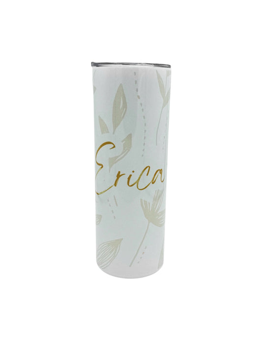 Personalized Stainless Steel 20 oz Skinny Tumbler | Custom Gift