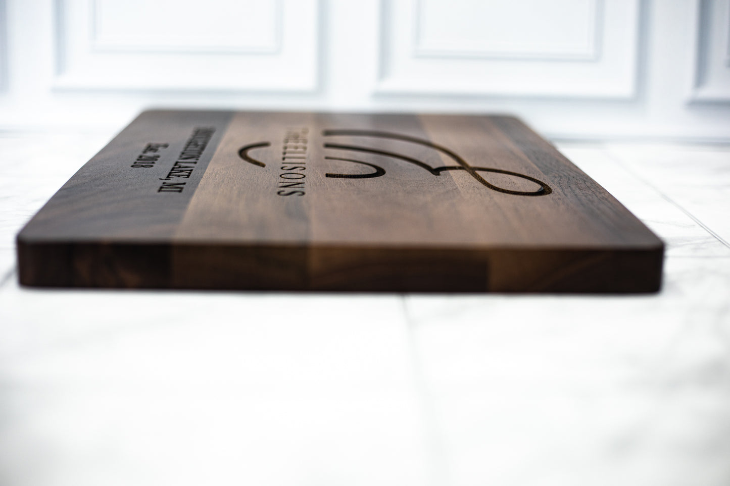 Custom Engraved Walnut Cutting Board | Premium Personalized Kitchen & Serving Board