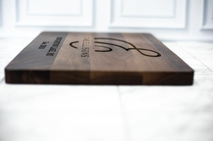 Custom Engraved Walnut Cutting Board | Personalized American Walnut