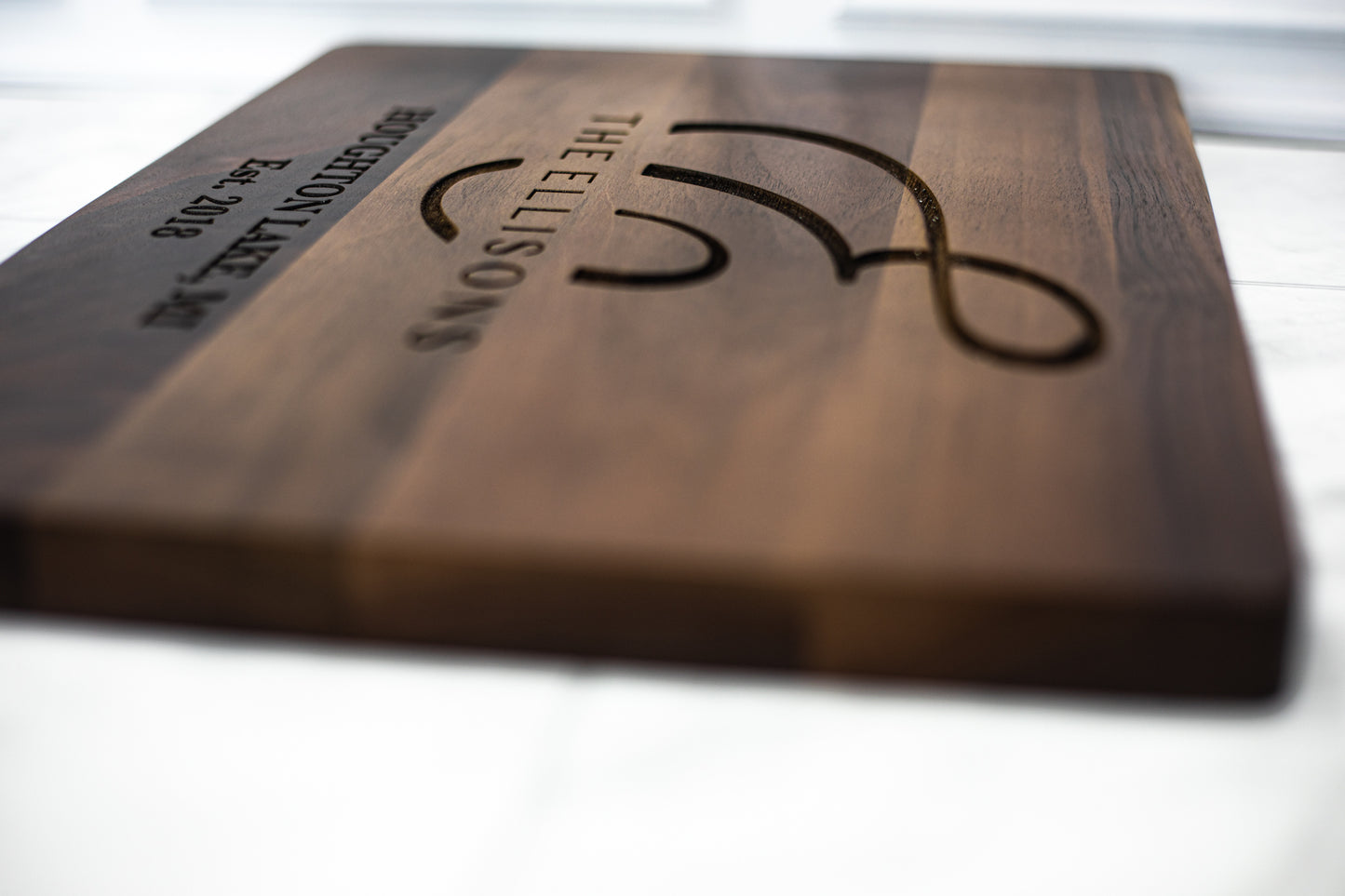 Custom Engraved Walnut Cutting Board | Premium Personalized Kitchen & Serving Board