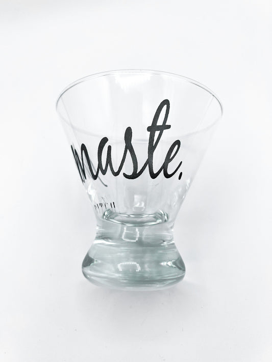 Laser Engraved Custom Cosmopolitan Glass