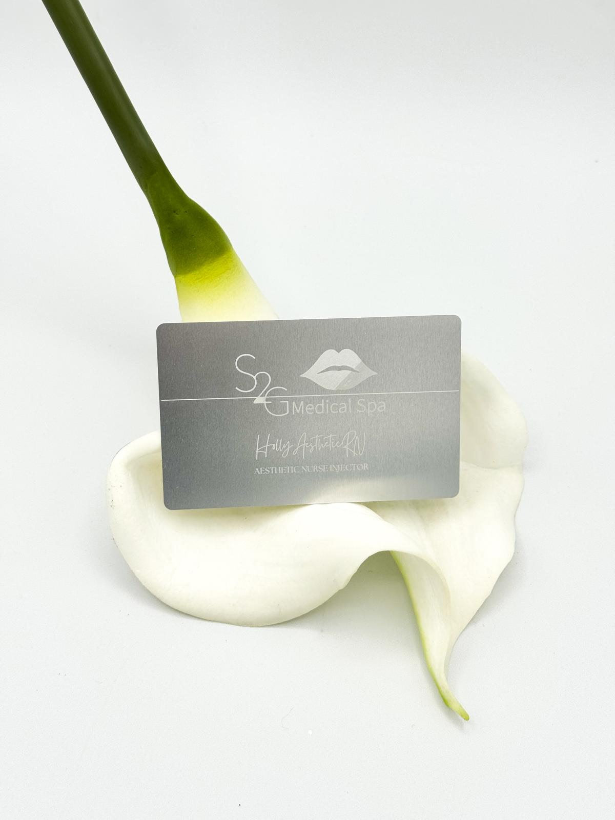 Custom Engraved Metal Business Cards | Laser Engraved Aluminum