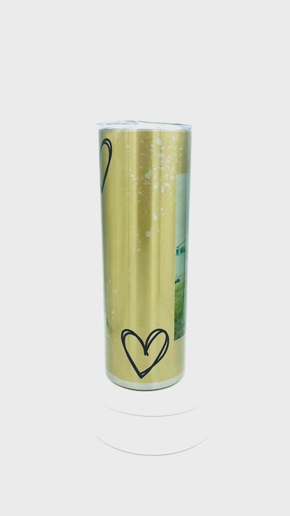 Custom Photo Tumbler | Personalized 20oz Sublimated Skinny Tumbler