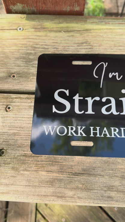 Custom Laser Engraved License Plate | Personalized Metal Car Tag - Aluminum