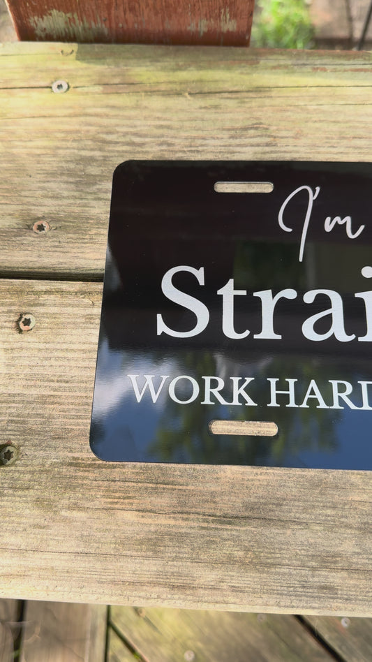 Custom Laser Engraved License Plate | Personalized Metal Car Tag - Aluminum