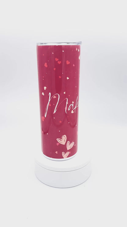 Personalized Stainless Steel 20 oz Skinny Tumbler | Custom Gift
